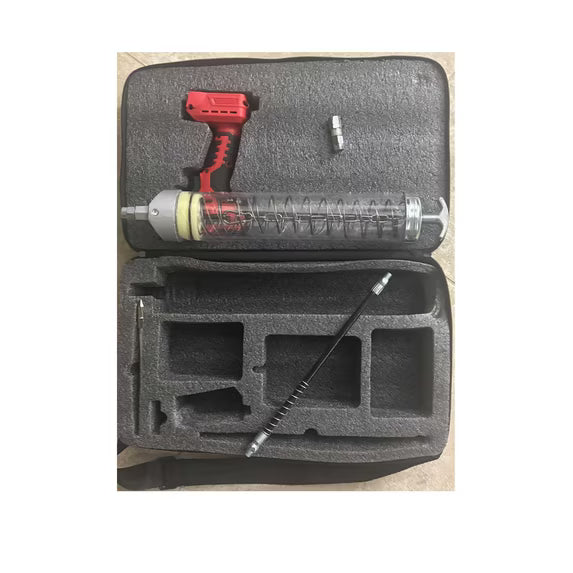 Chase Power Tools 18V Cordless Grease Gun Kit with Carrying Case, Flexible Hose, and Accessories