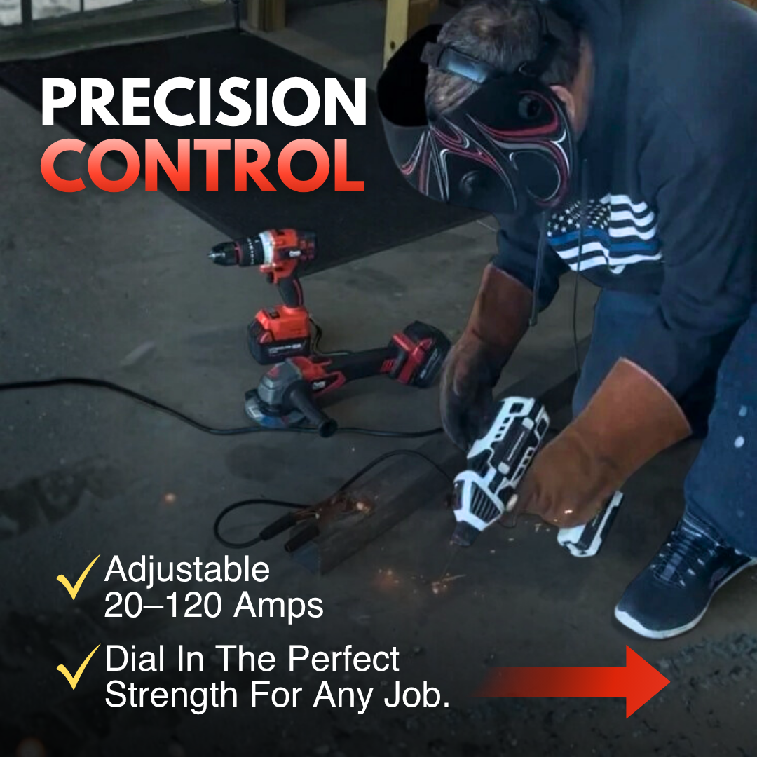 Chase Power Tools Handheld Stick Welder, 110V, 20-120 Amp Adjustable, Inverter Welder with Cooling Vent