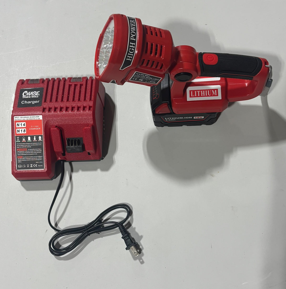 Chase Power Tools 18V Cordless Work Light Combo Kit