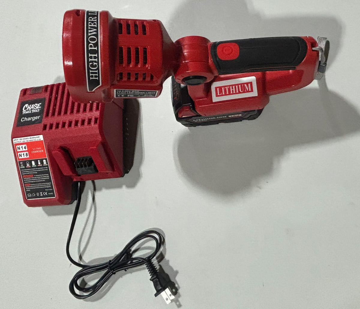 Chase Power Tools 18V Cordless Work Light Combo Kit